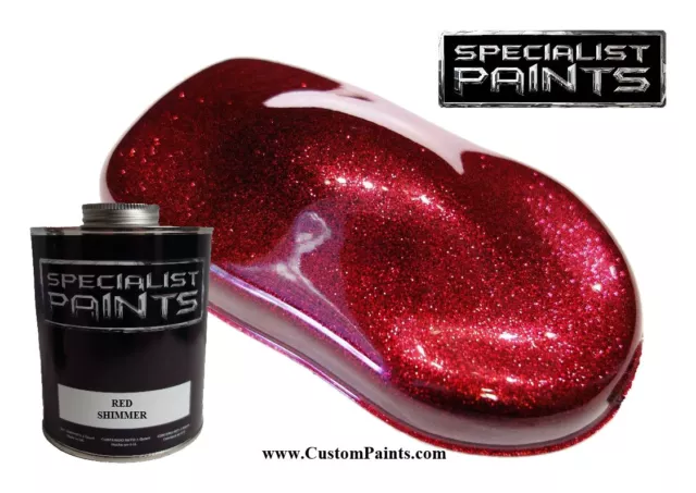 1 Litre KIT of RED SHIMMER  - HOTROD, CUSTOM PAINT, MOTORBIKE, AIRBRUSH, HOK