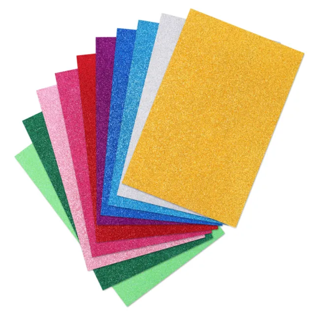 10 un. hojas de EVA proyectos hágalo usted mismo suministros artesanales de papel surtidos colores hojas brillantes