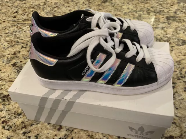 Adidas superstar black holographic hotsell