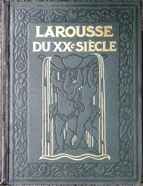 LAROUSSE DU XX° SIECLE complet en 6 volumes Edition 1928/1933, très bon état