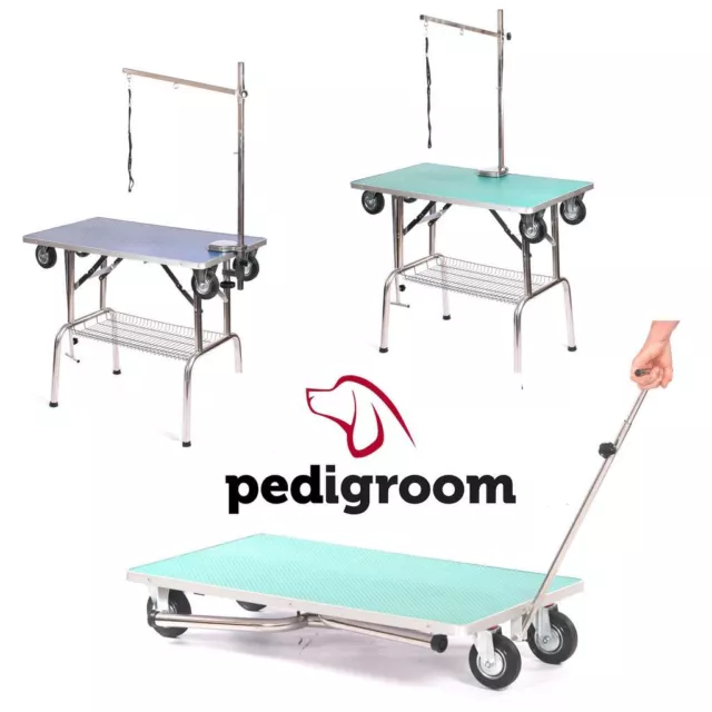 Dog Grooming Table With Arm & Noose by Pedigroom Portable Mobile Show Use