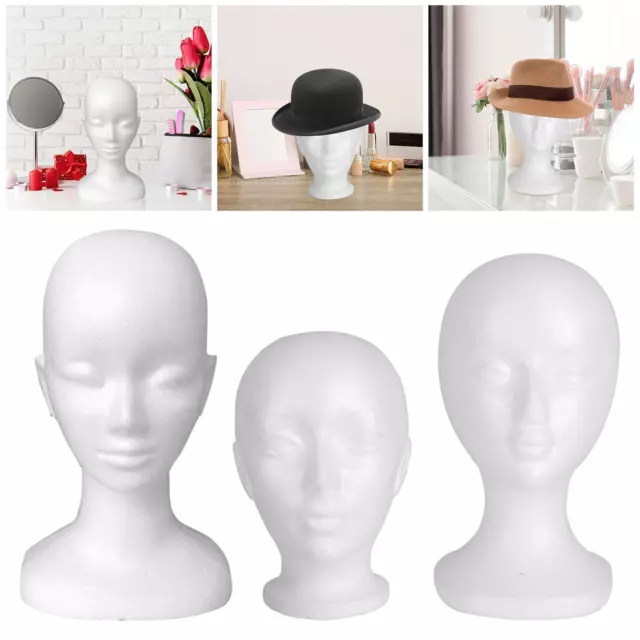 Realistic Mannequin Head Manikin Head Multipurpose Lightweight Model Display Head for Jewelry, Make Up, Hairdressing, Hair Styling, Hat Men, Women's