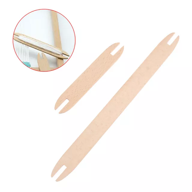 Beech Wood Weaving Shuttle Loom Knitting Tool Sweater Scarf Tapestry Stick T.yu