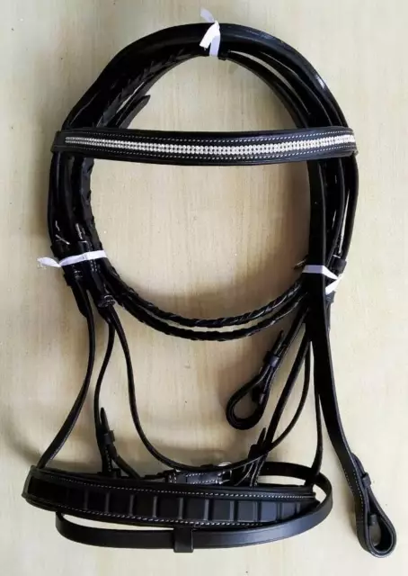 RSI Leder Kopfstück BRIDLE Sparkling Stirnband mit passenden Zügel...