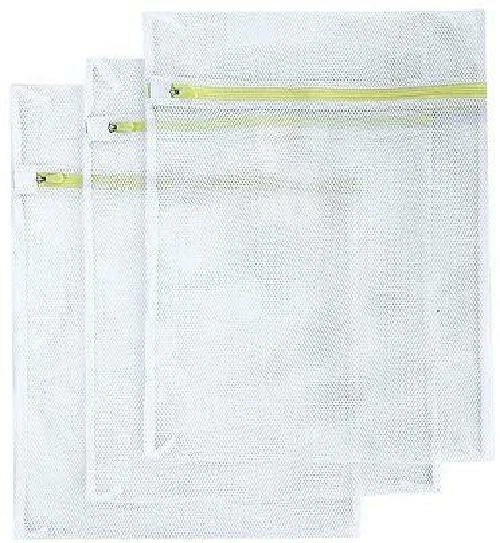 Laundry Bags, SASUM 3 Pack (3 Large) Mesh Thick Polyester Wash Bags Premium Dura