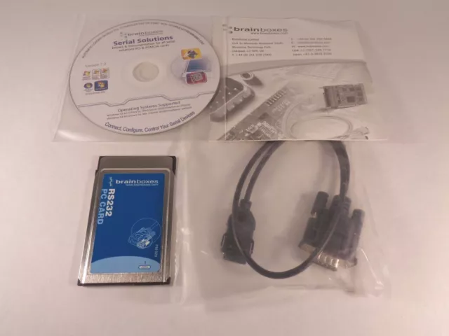 Brainboxes PM-020-001 PCMCIA 1-Port RS232 Non-Ruggedised Card