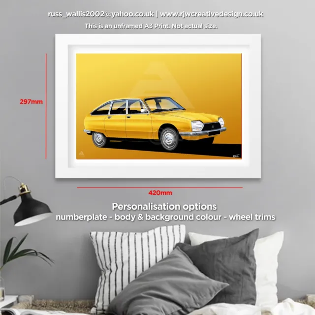 Citroen GS A3 Poster Print