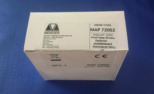 MENVIER PHOTOELECTRIC OPTICAL Smoke Detector MAP720S2 For Menvier ...