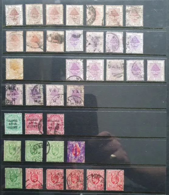 ORANGE FREE STATE and ORANGE RIVER COLONY - Group Of Stamps