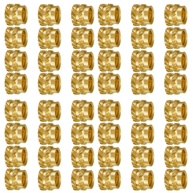 400 Pezzi Filettatura M3 Filettata Nel Ottone Zigrinata Set di Calore Inser A4U9