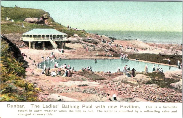 Ladies Bathing Pool with New Pavilion, DUNBAR, Scotland Postcard