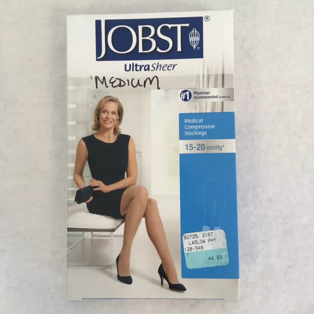 JOBST UltraSheer Medical COMPRESSION STOCKINGS 15-20mmHg KNEE CT Natural Small