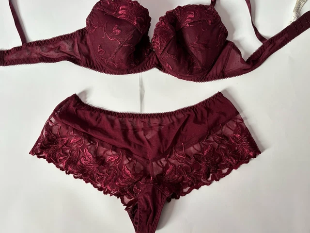 Soutien-gorge Aubade Balconnet Taille 95C (80 EUR / 36 US) + Bas Offert Taille 42/XL, Occasion Parfait état