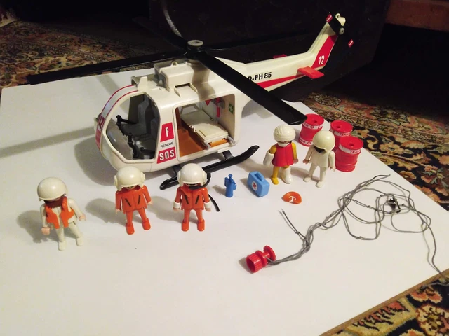 Playmobil hélicoptère de secours Canton Neuchâtel Playmobil hélicoptère de secours Canton Neuchâtel