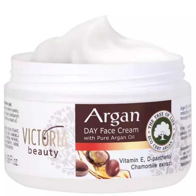 Day Face Cream with Pure Argan Oil - Victoria Beauty - All Skin Types 50 ml