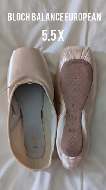 Spitzenschuhe ballett "Bloch Balance European 5.5 X