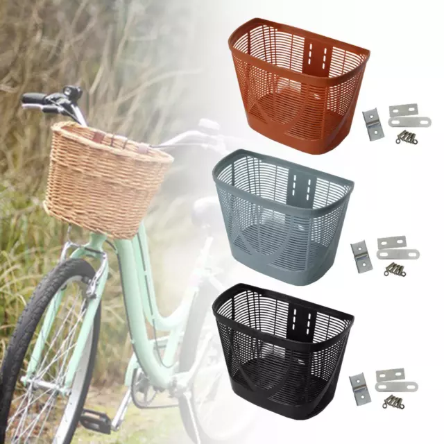 Bike Basket Bike Front Basket Carrier Basket for Dog Puppy Cats Large Organizer