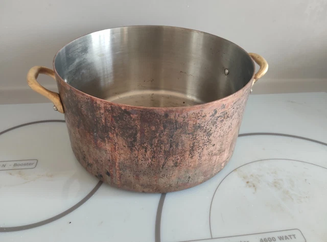Le Creuset Très Ancienne Cocotte - tous feux - Art déco - Émail