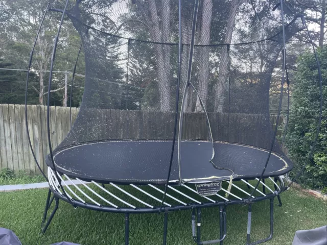 Oval Springfree trampoline - 8 Years old,  Good Condition. 4.5m X 2 M