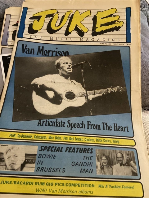 JUKE MAGAZINE 1983 June 11 #424 - Van Morrison/David Bowie/Marc Bolan ...