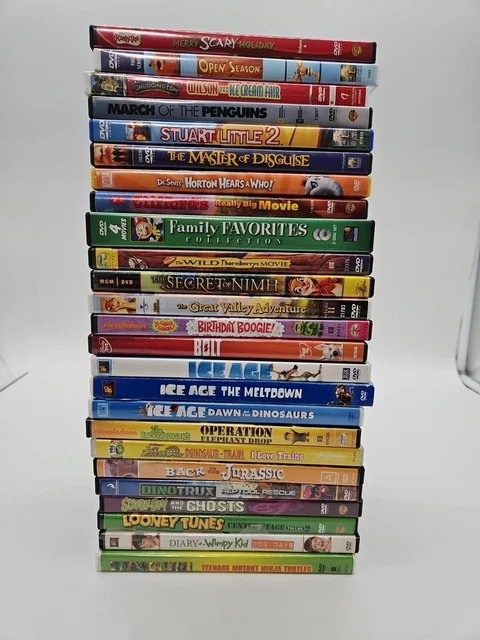 (25) WALT DISNEY Pixar DreamWorks DVD Movie Lot, Animated Cartoon ...