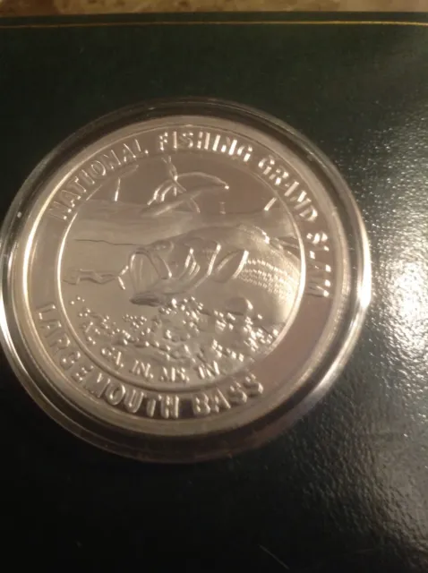 NORTH AMERICAN FISHING Club Bass At Daybreak Proof coin! .999 Silver  clad! $45.28 - PicClick AU