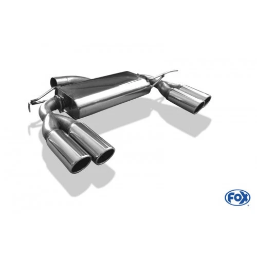 Fox Rennsportanlage 2X 2X80Mm Typ 16 Für Vw Beetle, Beetle Cabriolet