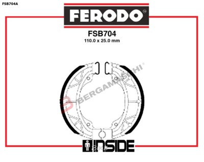 Adige GANASCE FRENO FERODO FSB939 125X25 ANTERIORI APRILIA	SCARABEO 50	50	ANNO 1995 