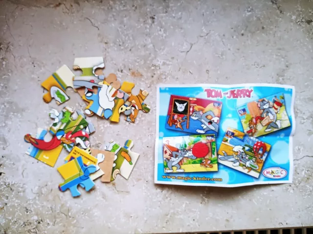 Ü-Ei Puzzle, Tom und Jerry, Ecke 4  NV167  + BPZ + Magic Cod.