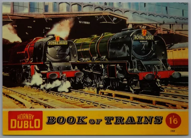 Hornby Dublo "Book Of Trains" Advert Steam Railway Unposted Robert Opie Postcard