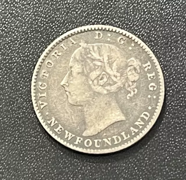 Canada (Newfoundland) 1890 10 Cents Silver Coin