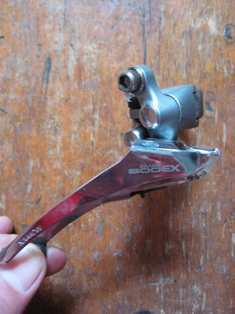 Dérailleur Avant Shimano Exage 500EX FD-A500 – Vintage NOS (Japon, Argenté)