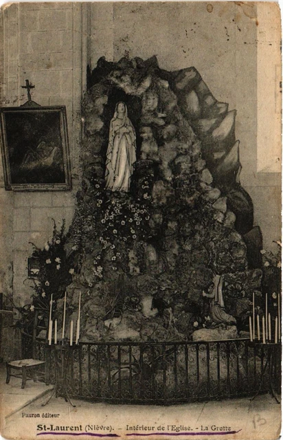 CPA AK St-LAURENT - Intérieur de l'Église - La Grotte (456409)