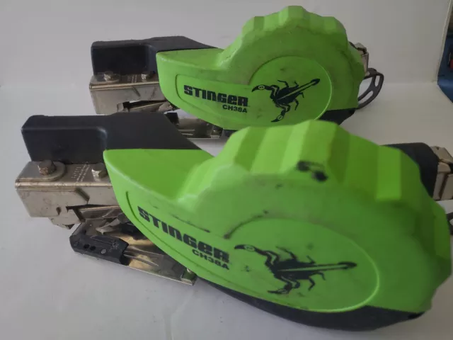 3 STINGER CH38A lot (2) Automatic Feed Cap Hammer Stapler 3/8" inch