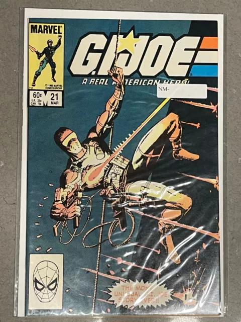 G. I. Joe #21 Marvel 1984 FIRST PRINT Direct Silent Issue 1st Storm Shadow Fine