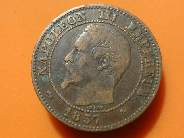 2 Centimes - Napoleon Iii - 1857 B - Recherchee & Qualite Tb !