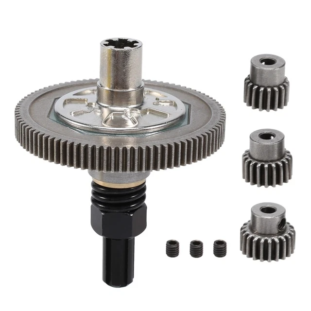 Set Ingranaggi In Acciaio Modulo 1 Per Auto RC 1/8 Scala - Pignoni 16T