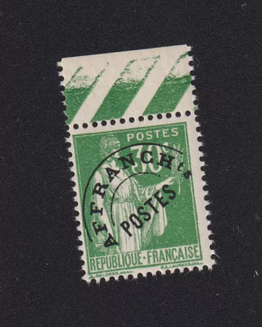 🤩🤩🤩 Préoblitéré timbre de France N° 69, 30 c Paix gomme sans charnière 🤩🤩🤩