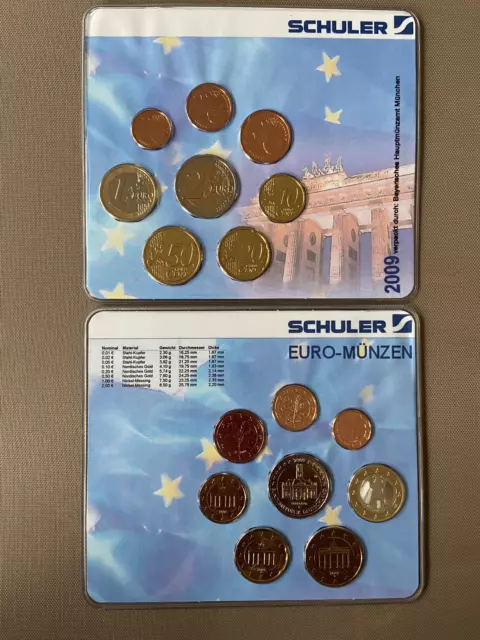Deutschland Euro KMS 2009 D - Schuler 2009 Kursmünzensatz rar nur 500 Stück