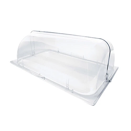 Thunder Group Roll Top Polycarbonate Chafer Dome Cover w/ One Sided Handle