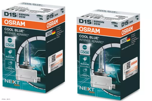 2 STÜCK D1S OSRAM COOL BLUE INTENSE NextGen. 6200K Xenon Lampe Brenner