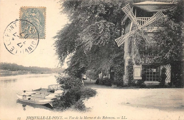 JOINVILLE-le-PONT - vue de la marne et du Robinson