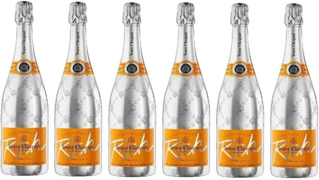 Veuve Clicquot Rich Champagner 12% 0,75 l, Fl.          6 Flaschen original