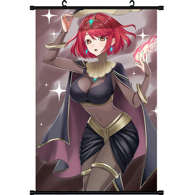 xenoblade chronicles 2 Cosplay HD Home Decor Scroll Painting Wall Art 60X90cm