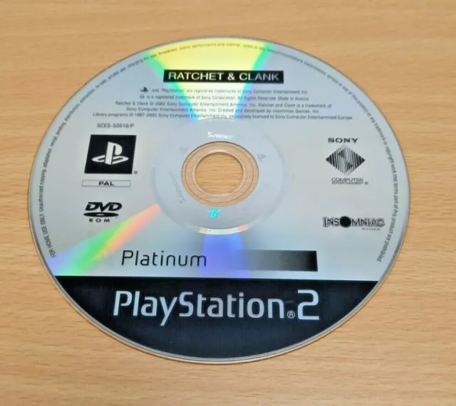 Ratchet & Clank PLAYSTATION 2 PS2 Pal UK (solo Disco)