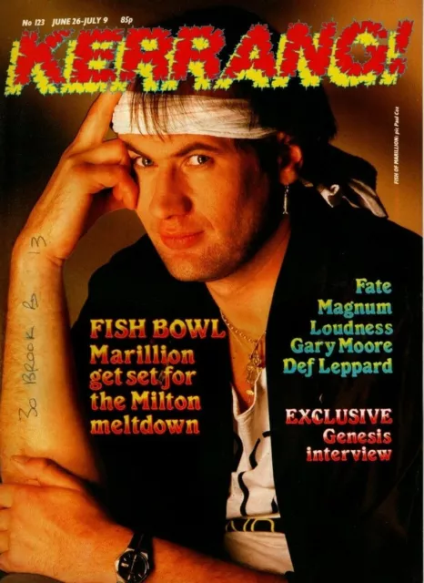 Kerrang Magazine 1986    Marillion   Magnum   Genesis   Gary Moore   Def Leppard