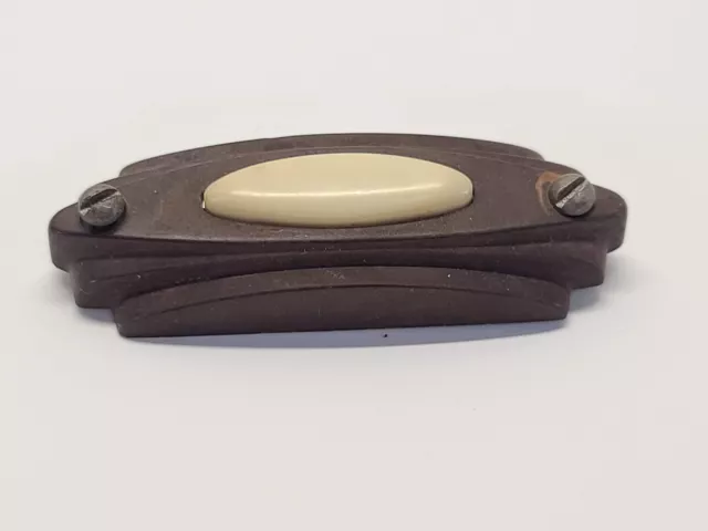Vintage Art Deco Door Bell Button Ringer Buzzer Restoration Hardware Bakelite