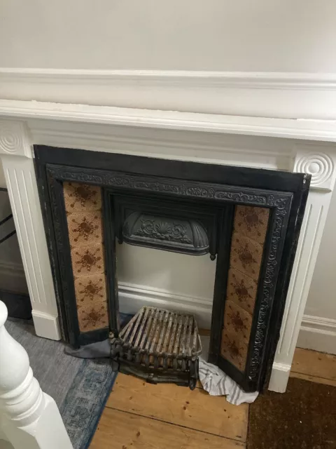 Victorian Fireplace  And Wooden Fire Surround
