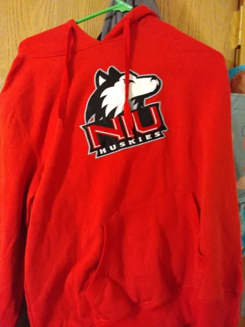 Northern Illinois Huskies Colosseum Women's Red Big Logo Pullover Hoodie Size  L