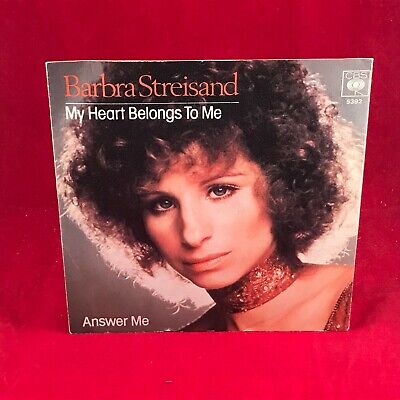 BARBRA STREISAND My Heart Belongs To Me 1977 7" Vinyl Single EXCELLENT original